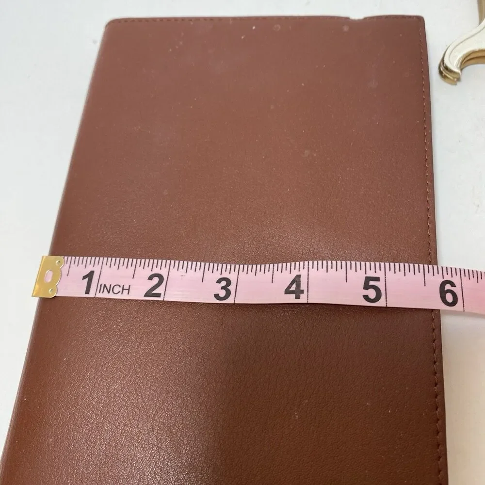 Nook Genuine Leather Cover Tan Brown 6x8” Barnes&Noble Elastic Closure Preowned